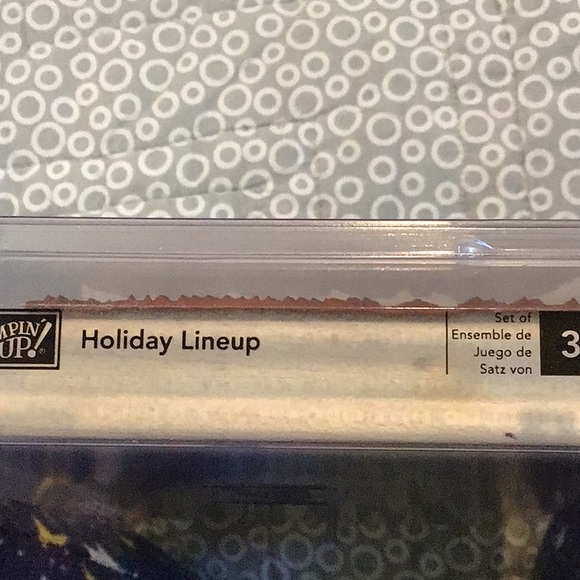 ⛄️ Stampin' Up! Holiday Lineup 3pc Wood Stamp Set - Picture 3 of 5